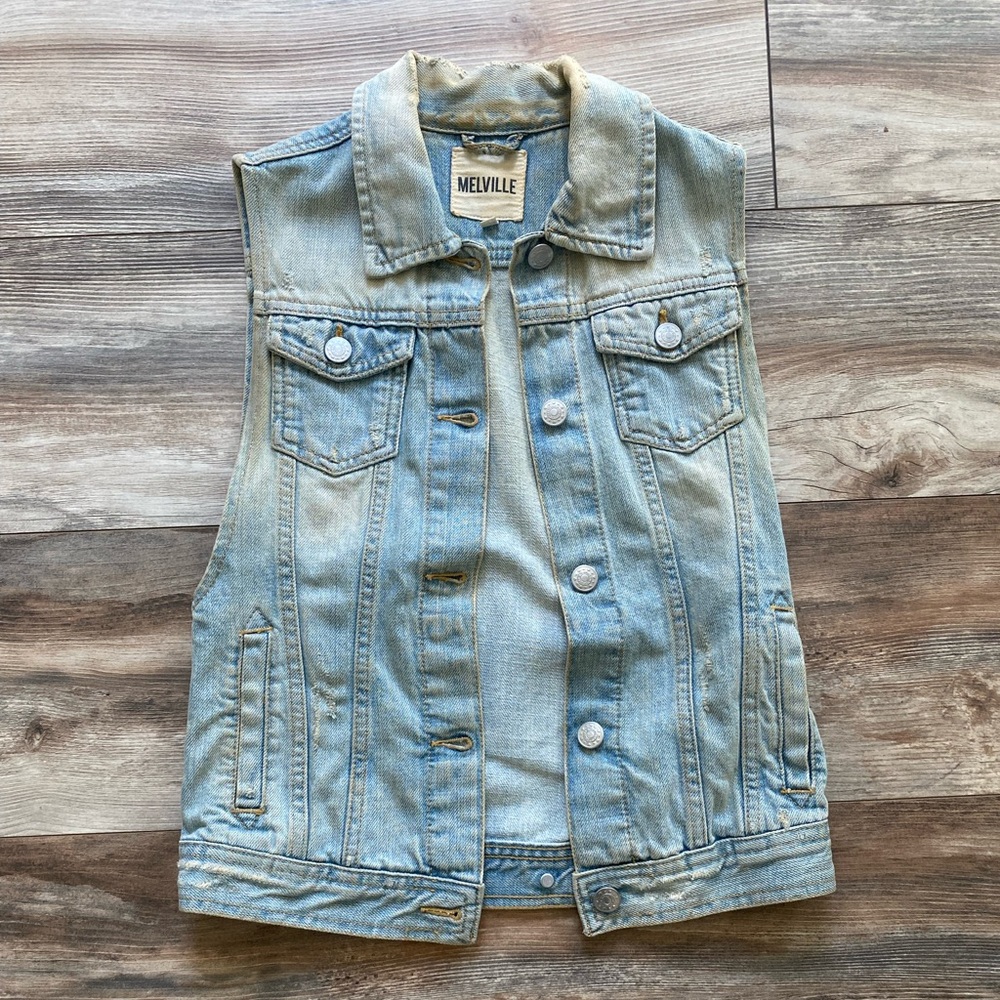 Brandy Melville jean vest size small